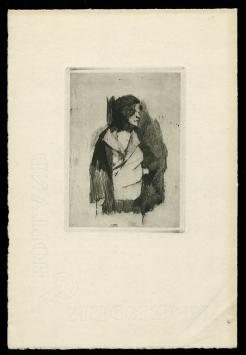 Ets, eerste staat van Rodolphe Schönberg kopen