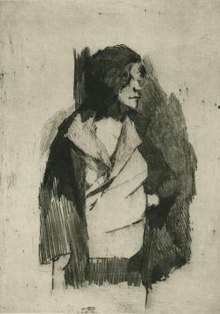 Ets, Vrouw uit Martinique van R. Schönberg