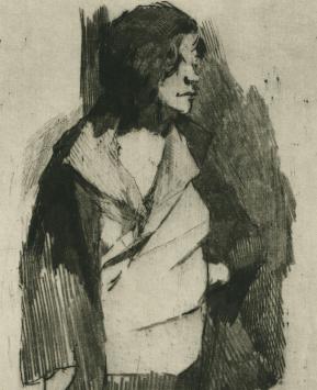 Rodolphe Schönberg met een zeldzame ets