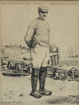 Ets geëtst door R. Schönberg in een kader