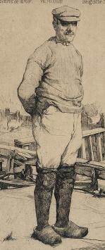 Rodolphe Schönberg met een ets