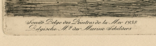 Belgische Maatschappij der Marine Schilders 1938