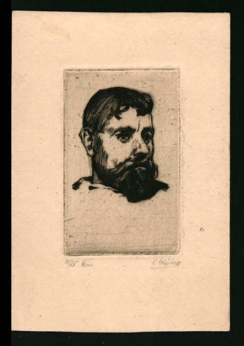 Gesigneerde ets van Rodolphe Schönberg kopen