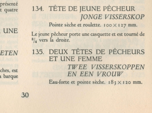 Jonge visserskop (premier état)