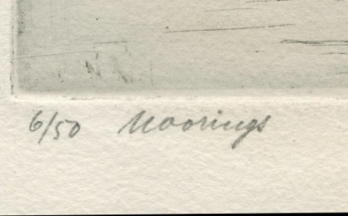 Moorings van de kunstenaar R. Schönberg