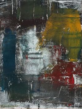 Roger Van Bulck met een hedendaags kunstwerk