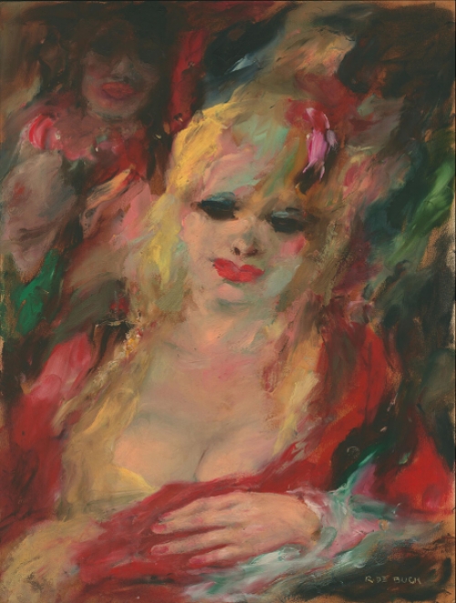 Aquarel van de Belgische kunstenaar Raphaël De Buck of Raf De Buck