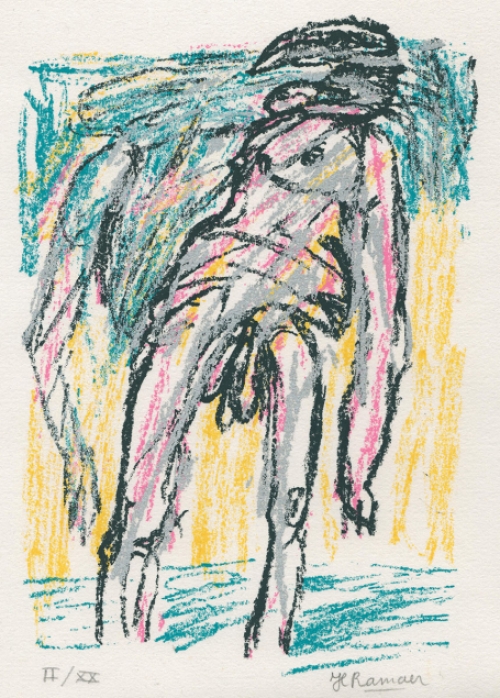 Silkscreen van de Nederlandse kunstenares Hanny (Hannie) Ramaer