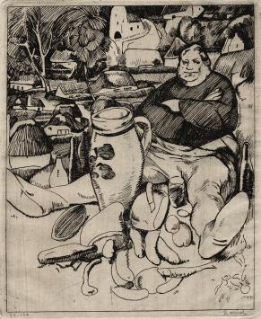 Grafisch werk van Ramah kopen, ets