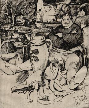 Belgische kunstenaar Henri Ramaeker