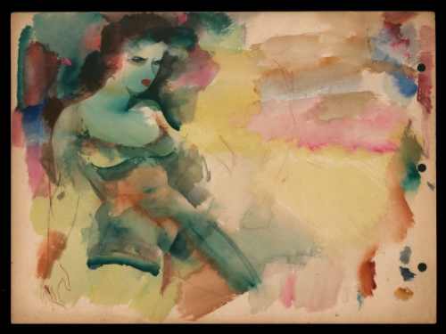 Aquarel Belgische kunstenaar Raphaël De Buck kopen