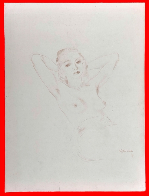 Potloodtekening van de  Belgische kunstenaar Raphaël De Buck kopen