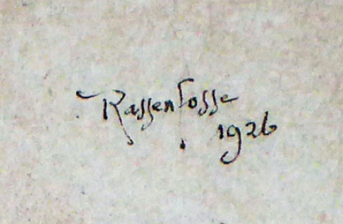 Ets van de Belgische kunstenaar Armand Rassenfosse uit Luik