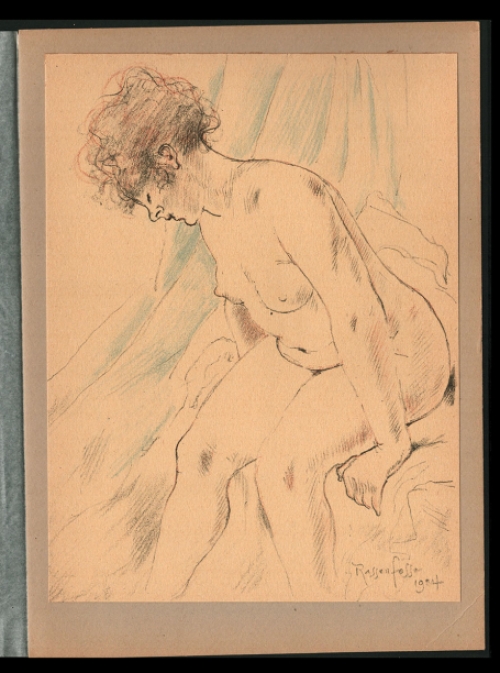 Litho van de Belgische etser Armand Rassenfosse kopen