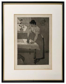 Ets van de Belgische kunstenaar Armand Rassenfosse kopen