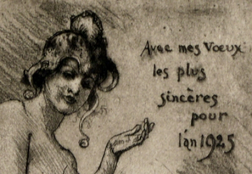 Ets van de Belgische kunstenaar Armand Rassenfosse