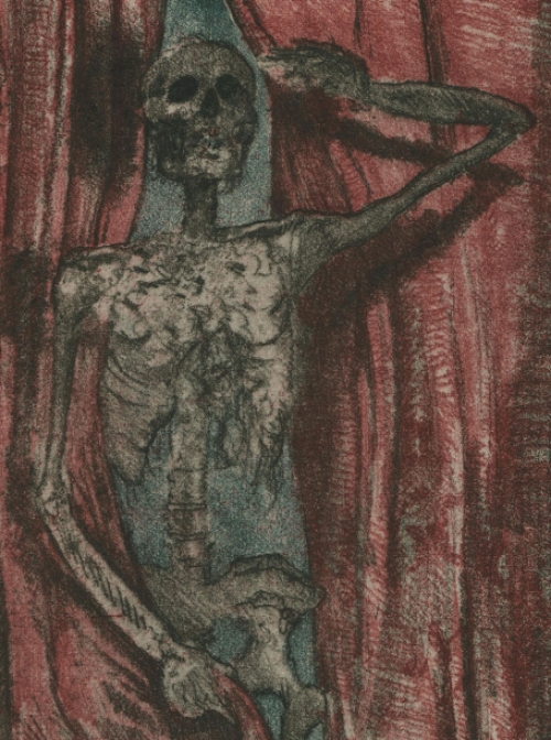 Armand Rassenfosse met een ets uit 1907