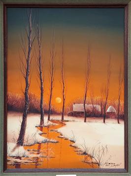 Olieverfschilderij van de kunstenaar Paul Boonaert