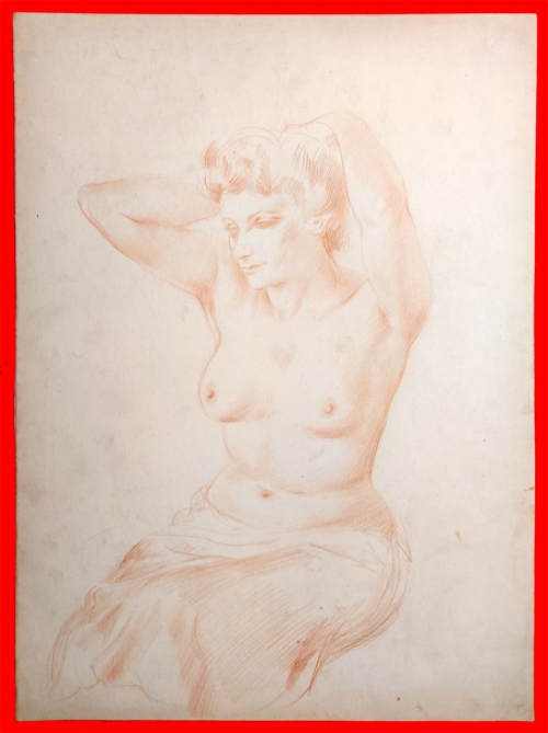 Schets van de  Belgische kunstenaar Raphaël De Buck kopen