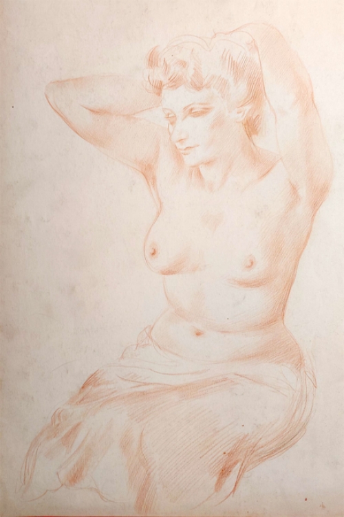 Naakte vrouw van de Belgische kunstenaar Raphaël De Buck of Raf De Buck