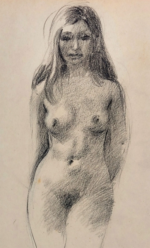 Naakte vrouw van de Belgische kunstenaar Raphaël De Buck of Raf De Buck
