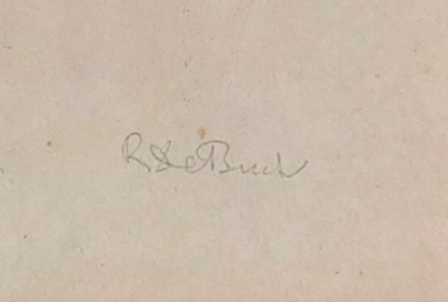 Belgische kunstenaar Raphaël De Buck of Raf De Buck met een schets