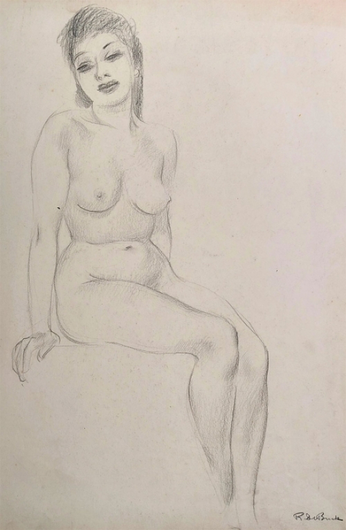 Naakte vrouw van de Belgische kunstenaar Raphaël De Buck of Raf De Buck