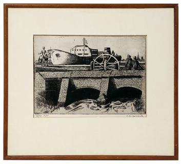 Ets uit 1971 van de Belgische kunstenaar René De Coninck kopen