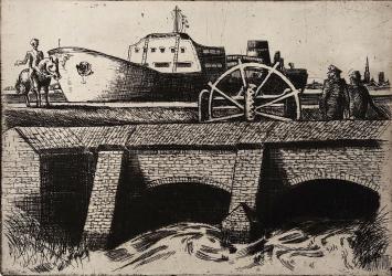 Grafisch werk van R. De Coninck, een ets