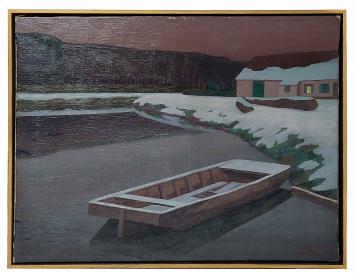 Olieverfschilderij van de  Belgische kunstenaar Raymond Van De Waele