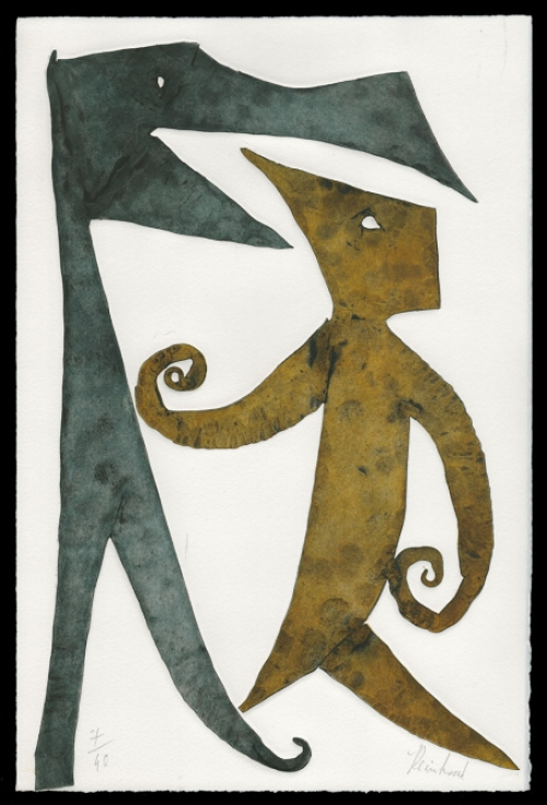 Gedicht van Hugo Claus en ets van Reinhoud D\'Haese