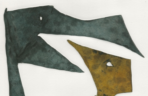 Kunstwerkje van de Belgische kunstenaar Reinhoud D\'Haese