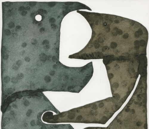 Kunstwerkje van de Belgische kunstenaar Reinhoud D\'Haese