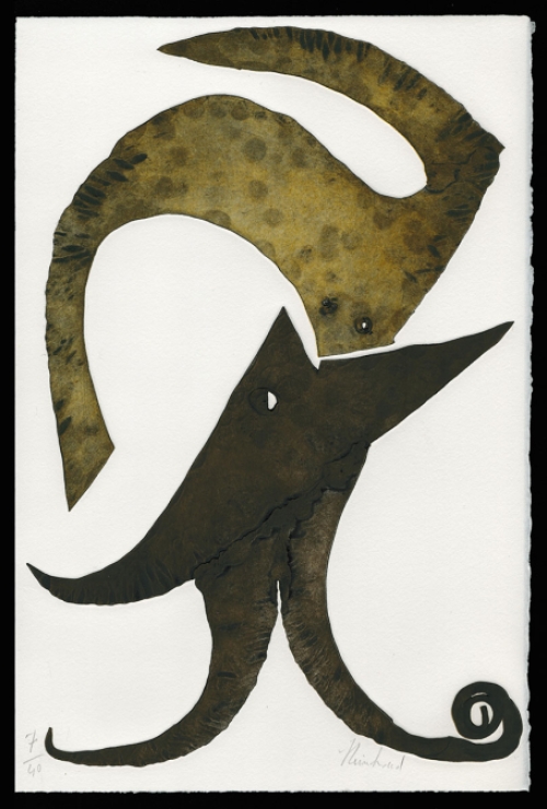 Gedicht van Hugo Claus en ets van Reinhoud D\'Haese