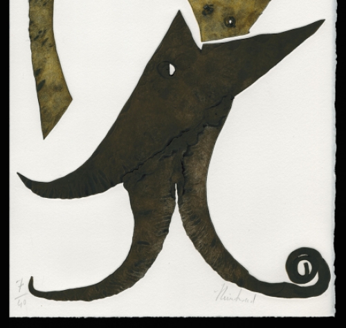 Kunstwerkje van de Belgische kunstenaar Reinhoud D\'Haese