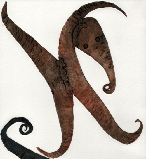 Kunstwerkje van de Belgische kunstenaar Reinhoud D\'Haese