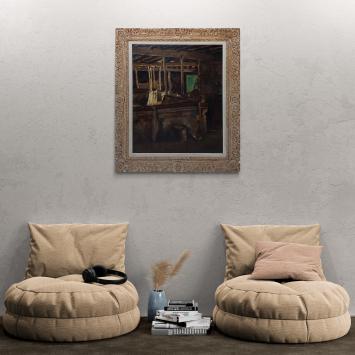Intérieur d'une étable