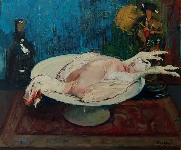 Stilleven van de Antwerpse kunstschilder Remi Van Sluys