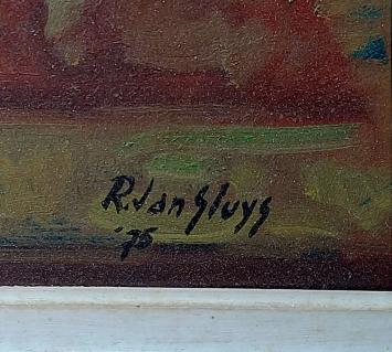 Geplukte kip op de tafel 1975