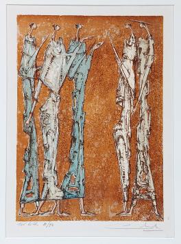 Ingekaderde litho van Remy Cornelissen