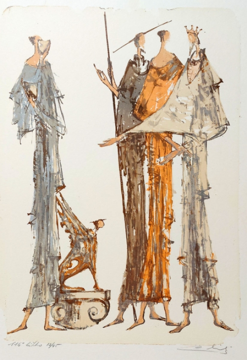 Originele gesigneerde litho van Remy Cornelissen