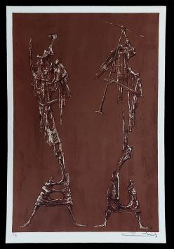 Grote gesigneerde litho van Remy Cornelissen kopen