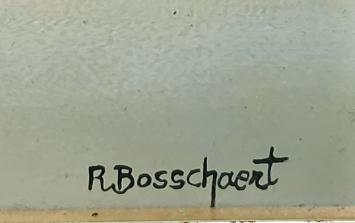 Renaat Bosschaert met een  zicht op Antwerpen