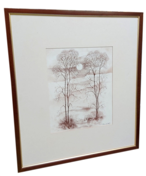 Tekening, Twee bomen