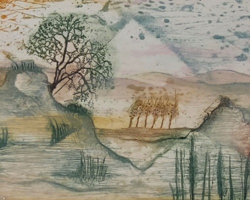 Les arbres dans les dunes van  René Carcan