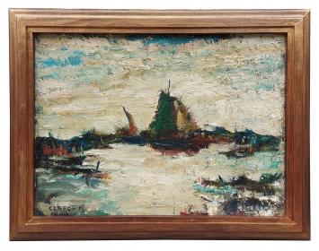 Schilderij van de Belgische kunstenaar René Clarot kopen