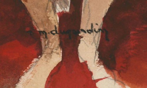 De Belgische kunstenaar René Marie Dujardin