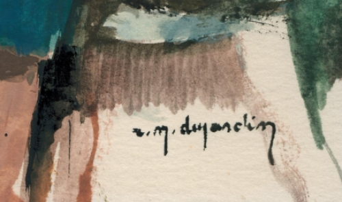 De Belgische kunstenaar René Marie Dujardin