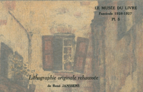 Lithographie originale rehaussée 1926