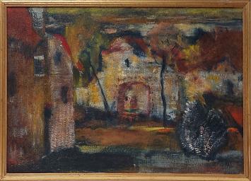Kunstwerk van Renaat Saey in eigentijds kader